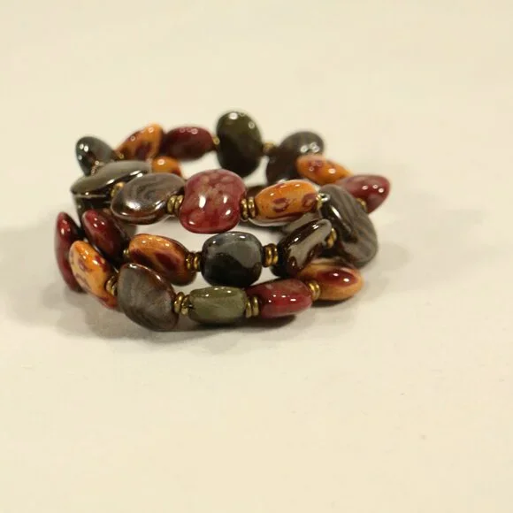 KAZURI BEADS Handmade "Earthling' Wraparound Bracelet OS - Picture 5 of 6